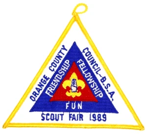MINT 1989 Scout Fair Orange County Council Patch California CA Boy Scouts BSA - Picture 1 of 2