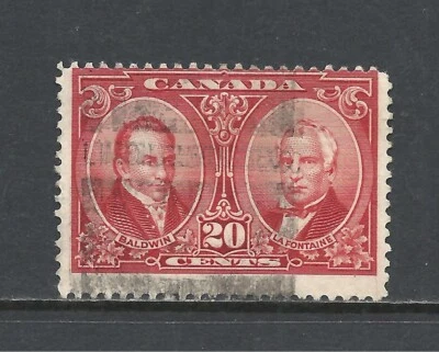CANADÁ SCOTT 148 USADO FINO - 1927 20c EMISIÓN CARMÍN MARRÓN CV $6.00 Foto 1 de 2