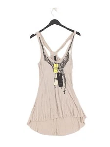 Vero Moda Women's Midi Dress XS Tan 100% Viscose Tank Dress - Picture 1 of 5
