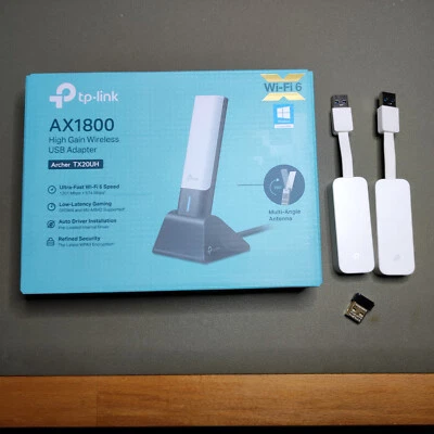 TP-Link TX20UH WiFi 6 AX1800 + TL-WN725N + 2x 1GbE USB Chiavetta Network Adapter - Immagine 1 di 2