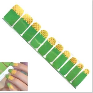 *CLEARANCE* Jaysea Arts Nail Wraps Color Summer Pineapple Street Art Polish B4G1 - Picture 1 of 2