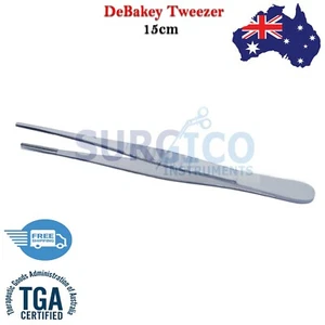 Debakey Dissecting Atraumatic Tweezer Dental Serrated Tissue Surgical Forceps - Foto 1 di 5