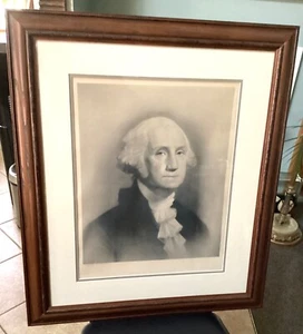 George Washington Lithographie Porträt Copyright 1895 Taber Art Co. Kostenloser Versand! - Bild 1 von 5