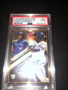 2019 Topps Gold Label Auto Vladimir Guerrero Jr - PSA 9 POP OF 6! - Picture 1 of 2
