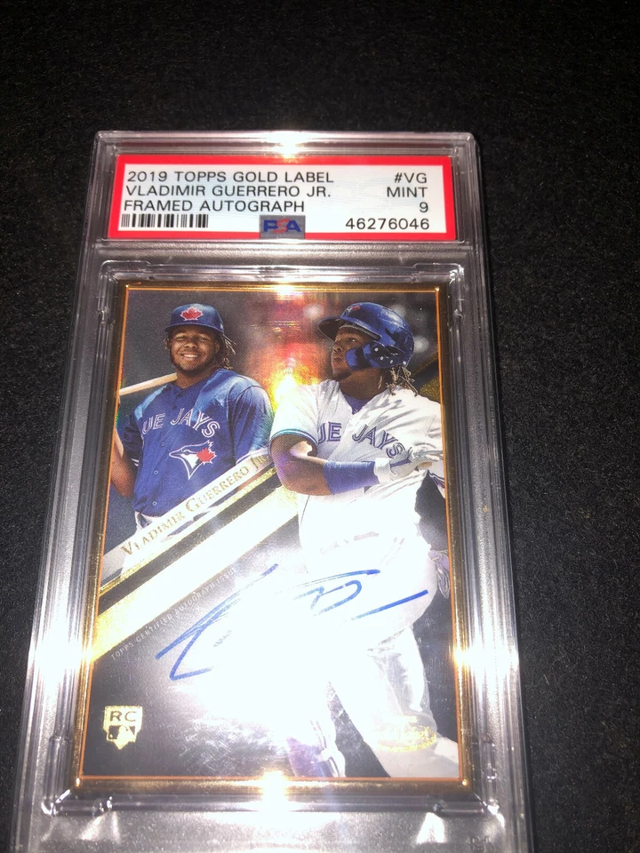 2019 Topps Gold Label Auto Vladimir Guerrero Jr - PSA 9 POP OF 6! - Image 1 of 2