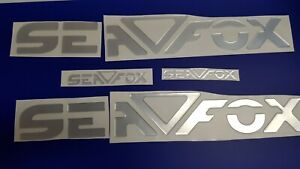 sea fox boat Emblems 30" chrome + FREE FAST delivery DHL express - raised decal