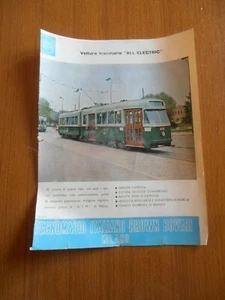 1961 VETTURE TRANVIARIE ALL ELECTRIC TRAM PER ATM DI MILANO TECNOMASIO TIBB - Imagen 1 de 1