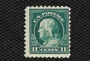 SCOTT 374 1 CENT BENJAMIN FRANKLIN MINT SINGLE HINGED w/PLATE # FREE SHIPPING - Picture 1 of 1