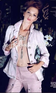 $10K CHANEL 13C Pale Pink Stand Color Tweed Jacket 34 US2 Pristine by Karl - Picture 1 of 24