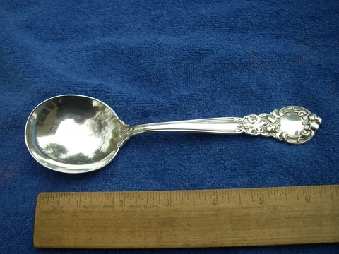 Gorham Sterling ROYAL OAK (1902) GUMBO SOUP SPOONS-6 3/4 Inch-NO Mono Cover