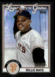 2023 Topps #LG-6 Willie Mays BASEBALL San Francisco Giants - Picture 1 of 2