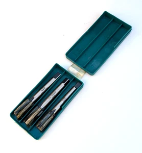 T56: 3x Hallengewindebohrer Set 1/2" -12 BSW British Standard Whitworth Starter, 2. & Stecker - Bild 1 von 2