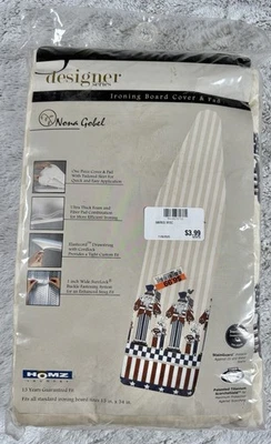 Vintage Homz Ironing Board Cover Pad Americana Sam Nona Gobel Fits 15”x54” Board - Image 1 of 4