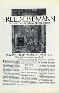 1925 Freed Eisemann Radio Electronics Old MAGAZINE PRINT AD Decor Idea! (4754) - Picture 1 of 1