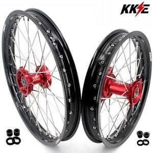 KKE 19/16 Dirt Bike Wheels for Honda CRF150R 150RB 2007-2025 Kid's Big Rims Red - Picture 1 of 12