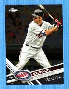 2017 Topps Chrome #54 Joe Mauer Minnesota Twins - Picture 1 of 1