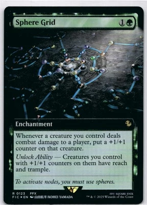 MTG Sphere Grid (Extended Art) Foil NM Commander: FINAL FANTASY Magic 123 - Image 1 of 2
