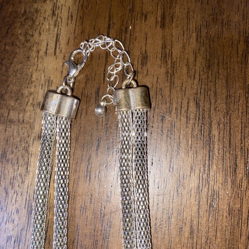 VETEMENTS Collana Moda Catena Maglia Filo Multiplo Tono Argento 18 22 Pollici