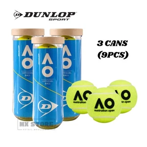 3 Cans DUNLOP Australian Open Tennis Ball (3 balls per can) - Picture 1 of 9