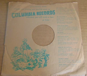 10" Columbia country music empty 78 sleeve, VG, see the photos. - Picture 1 of 5