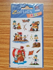 Z Design Vintage Sticker Wickie Glitzer - Bild 1 von 3