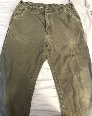 Pantalones de mezclilla desgastados holgados Carharrt relajados 36x34 Foto 1 de 4