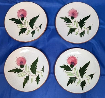 Stangl Pottery Thistle Pattern 6" Bread & Butter Plates Set of 4 Trenton NJ LotA - Image 1 of 3