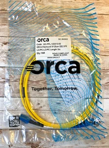 LOT 4 STÜCK ORCA FIBER OPTIC HOSENTRÄGER PATCH OC-FPL-12331 LC/LC DUPLEX 2 METER - Bild 1 von 2