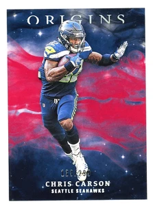 Panini Origins 2019 rojo #97 Chris Carson/299! *PWE* - Imagen 1 de 2