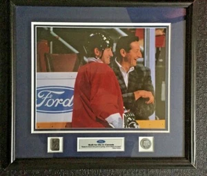 WALTER & WAYNE GRETZKY FOTO METALLE & WALTER'S HOCKEY BERATUNGSPLATTE FORD KANADA - Bild 1 von 11