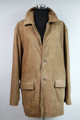 offset menswear - sportlich kompakte Lederjacke, Rind-Nappa, hellbraun, Größe 52 - Bild 1 von 4