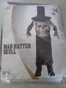Disfraz de Halloween unisex, Niños Mediano 7-8, Sombrerero Loco, Nuevo en Paquete - Imagen 1 de 3