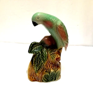 Porcelain Green Parakeet Figurine Marked 200-B Brazil - Picture 1 of 10