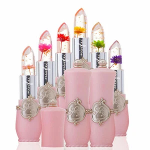 Bright Flower Crystal Jelly Lipstick Magic Temperature Change Color Lip Cosmetic - Picture 1 of 7