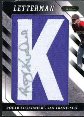 Roger Kieschnick Rookie Card 2008 Razor Letterman #RKC2  - Image 1 of 2