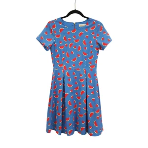 Sugarhill Boutique Size 6 Blue Watermelon Pint Retro Stule Skater Dress - Picture 1 of 2