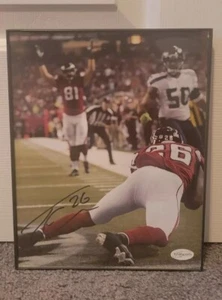 Tevin Coleman Autograph Atlanta Falcons 8x10 Framed Photo TSE Cert - Picture 1 of 2