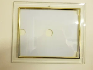 Wall Hanging Clear Glass with Gold Trim Photo Frame 31cm x 26cm - Picture 1 of 6