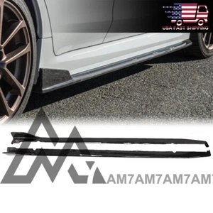 D Style Carbon Side Skirts For 2015 2016 2017 2018 2019 2020 2021 Subaru WRX VA - Picture 1 of 5