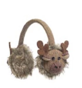 deLux Strick ERWACHSENE Elchgeweih Ohrenschützer Ohrenschützer - Mütze & Fäustlinge separat erhältlich - Bild 1 von 4