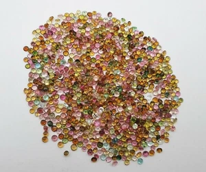 Natural Multi Tourmaline Round Cut Loose Gemstone Lot 150 Pcs 2.50 MM 9.50 CT - Picture 1 of 3