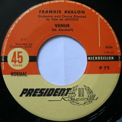 FRANKIE AVALON "Venus / Blue Betty" very rare SP 7" jukebox France 1959 - Photo 1/4