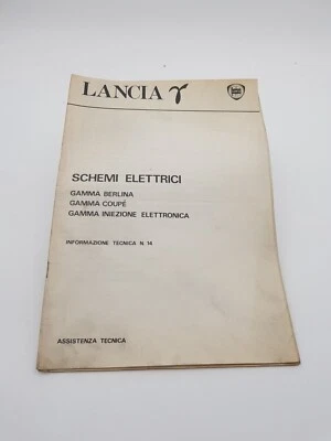 Manuale officina Lancia Gamma Berlina Coupe e Iniez Elettronica schemi elettrici - Immagine 1 di 4
