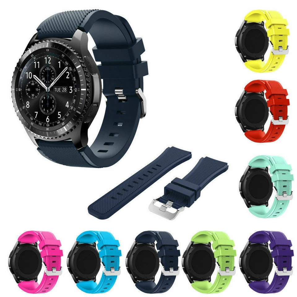 Correa de silicona para reloj Samsung Gear S3 Frontier/Clásico 46 mm  Foto 1 de 4