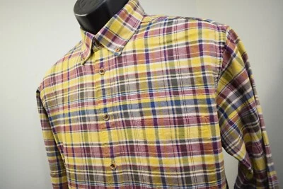 Southern Proper Traditional Fit Button Up Shirt Plaid Long Sleeve Men Medium - Image 1 of 4