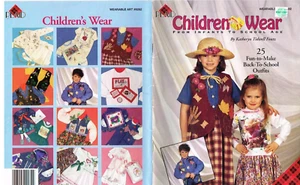 Children's Wear Wearable Art Back to School Outfits Clothing Pattern Book 1996 - Picture 1 of 1