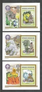Boy Scouts Central Africa Minerals Rocks 2002 3 SS Imperforate - Imagen 1 de 1
