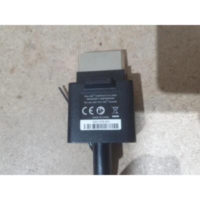 Microsoft X821376-001 Audio Video Composite Cable Black for Xbox 360 Console - Image 1 of 4