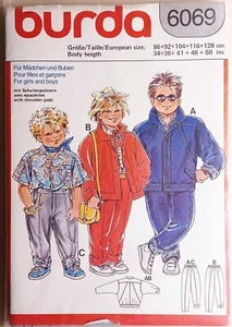 UNCUT Burda 6069 Caual Jacket & Elasticated Waist Trouser Age 2 3 4 5 6 7 8 9 10 - Picture 1 of 3