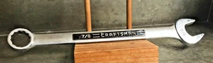 Vtg Craftsman Combination Wrench 7/8” 12 point VV44703 Excellent Nr M USA Forged - Picture 1 of 11